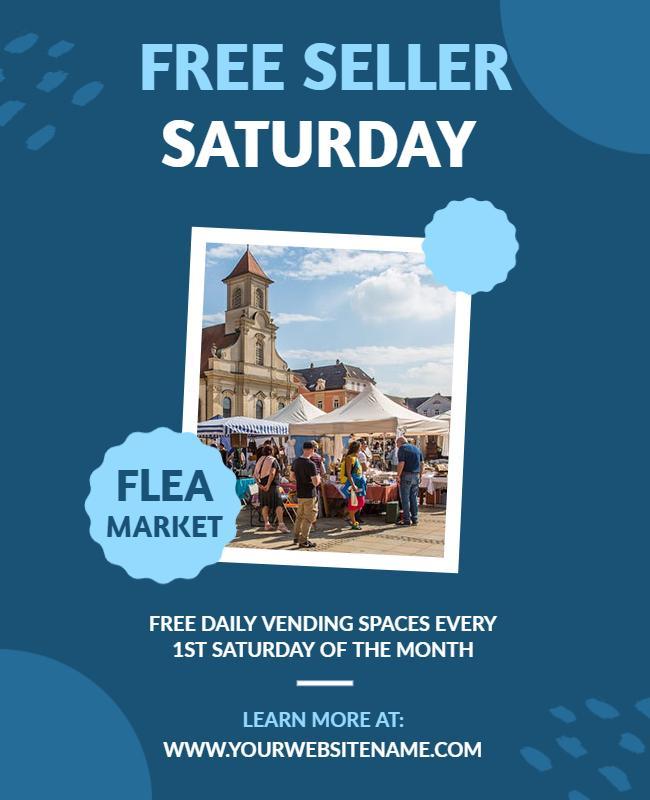 Free Seller Saturday Market Event Flyer Template