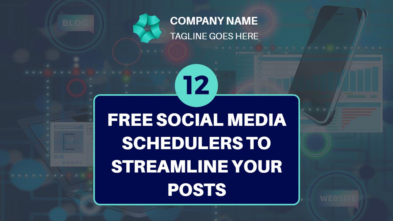 Free Social Media Schedulers Guide Trending YouTube Thumbnail Template