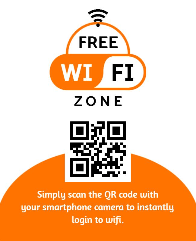 Free Wifi Zone Access Flyer Template