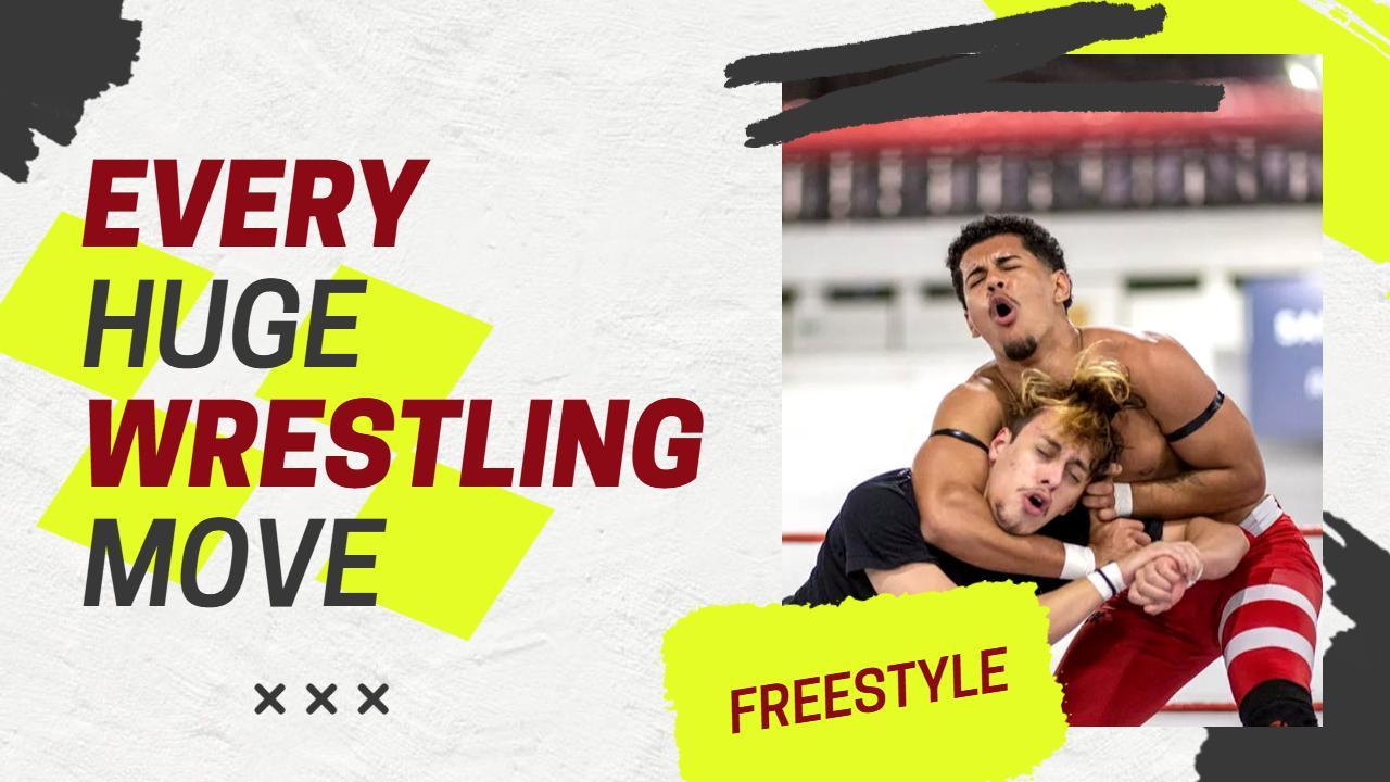 Freestyle Wrestling Techniques Highlights YouTube Thumbnail Template