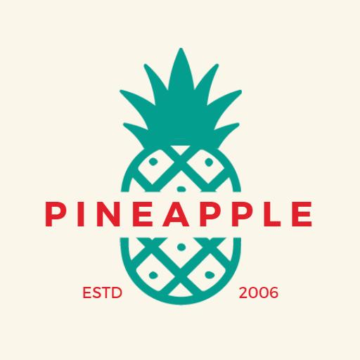 Fresh and Vibrant Pineapple Design Representing Fruit Logo Template
