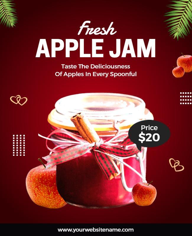 Fresh Apple Jam Promotional Flyer Template