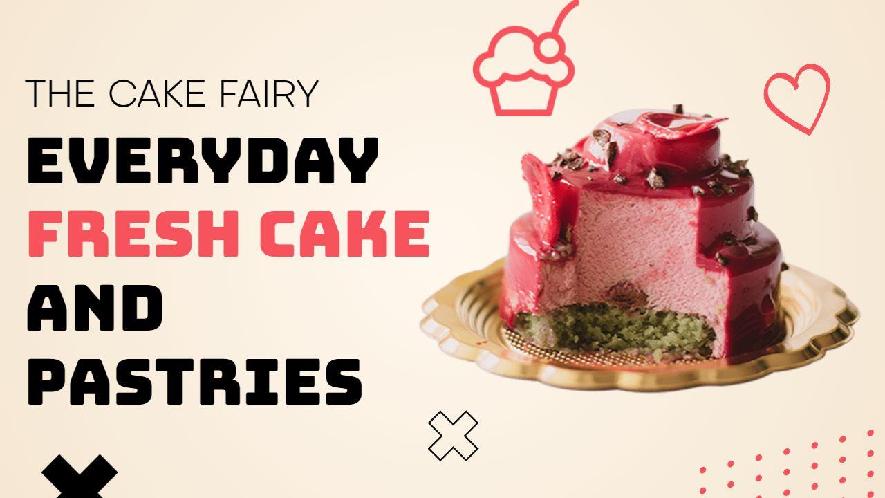 Fresh Cake Pastry Baking Delight Cooking Channel YouTube Thumbnail Template