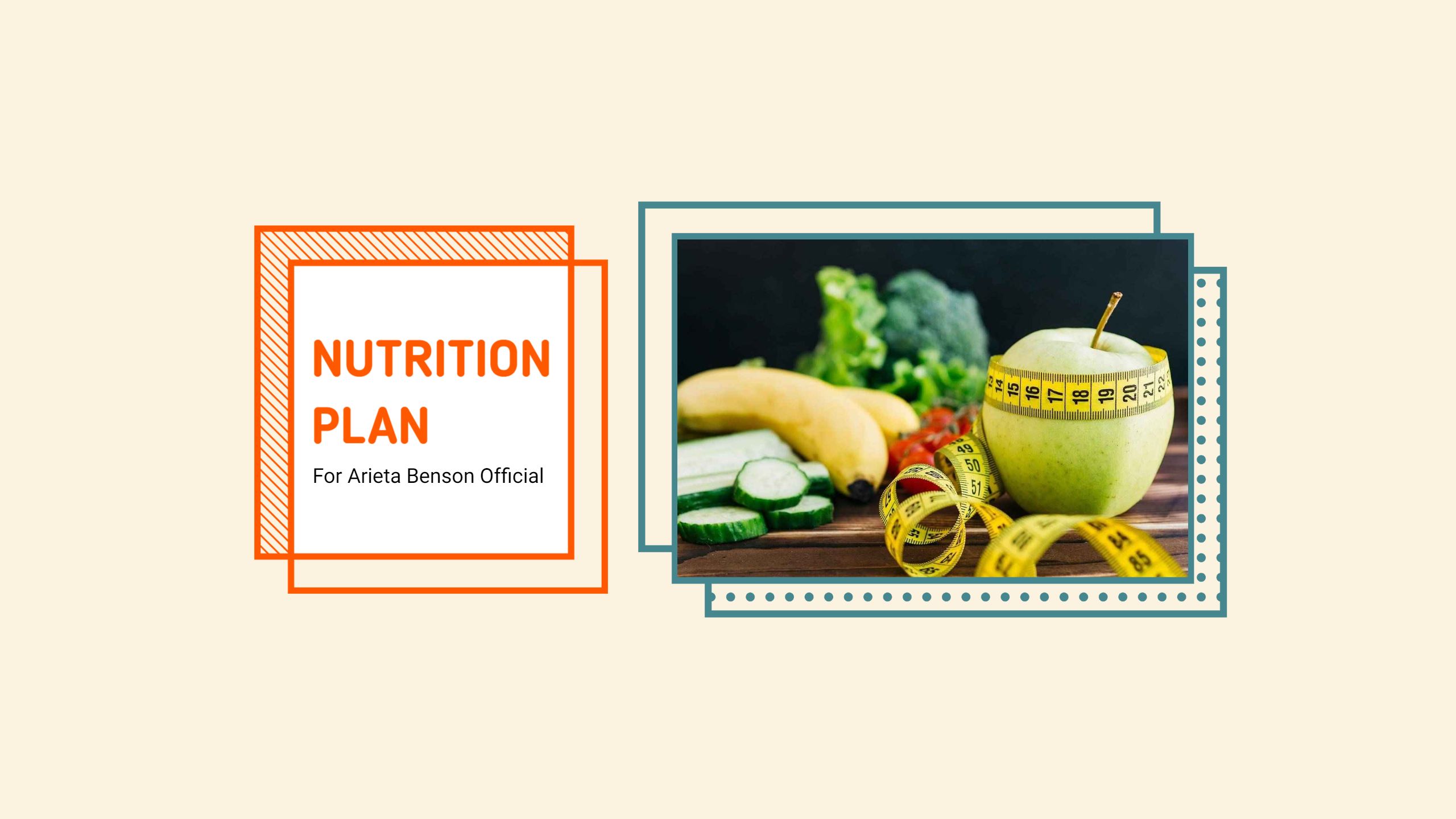 Fresh Fruits and Vegetables Nutrition Plan YouTube Banner Template