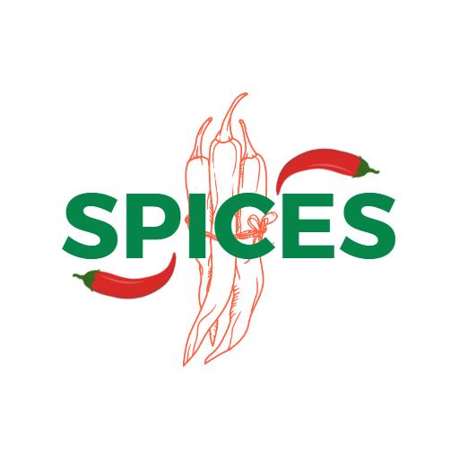 Fresh Green and Red Chili Peppers Highlighting Spices Logo Template