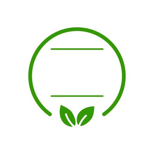 Fresh Green Design Featuring a Blank Circle for Ideas Logo Template