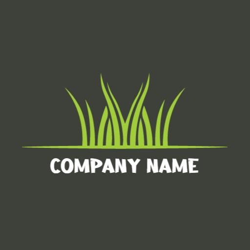 Fresh Green Grass Design for Professional Lawn Care Logo Template
