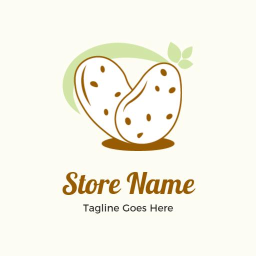 Fresh Green Potato Design Evoking Healthy Home Cooking Logo Template