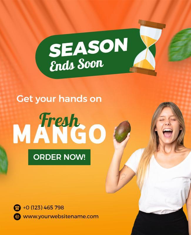 Fresh Mango Promotion Flyer Template