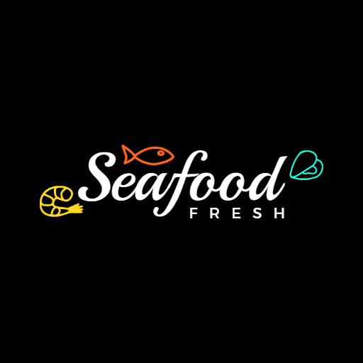 Fresh Seafood Logo Featuring Vibrant Colors and Icons Logo Template