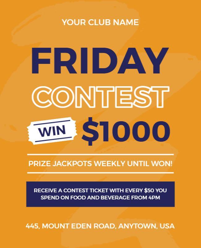 Friday Contest Flyer Template