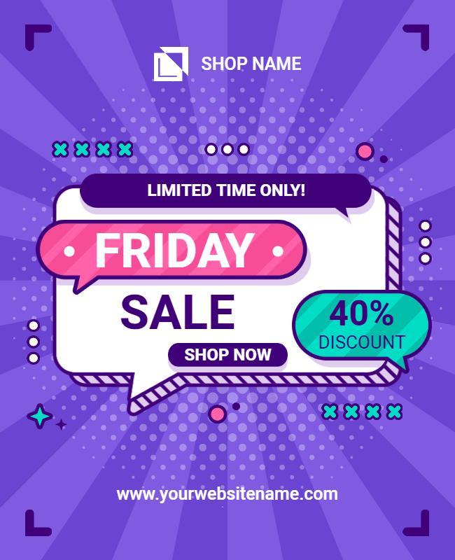 Friday Special Discount Sale Flyer Template