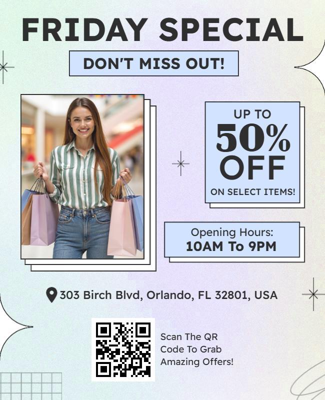 Friday Special Shopping Event Flyer Template