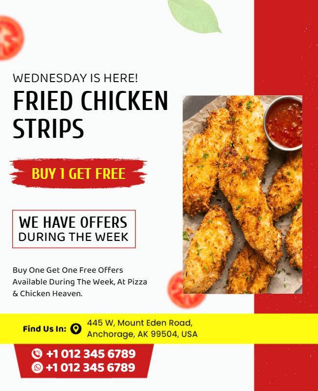 Fried Chicken Special Offer Flyer Template