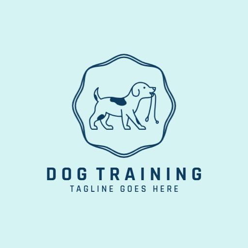 Friendly Dog Portraits Promoting Effective Dog Training Logo Template
