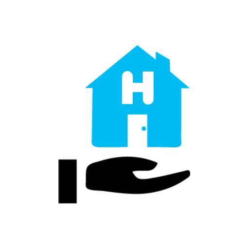Friendly Hand Offering a Home Design with Alphabet Logo Template