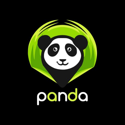 Friendly Panda Icon with Vibrant Green Elements Logo Template
