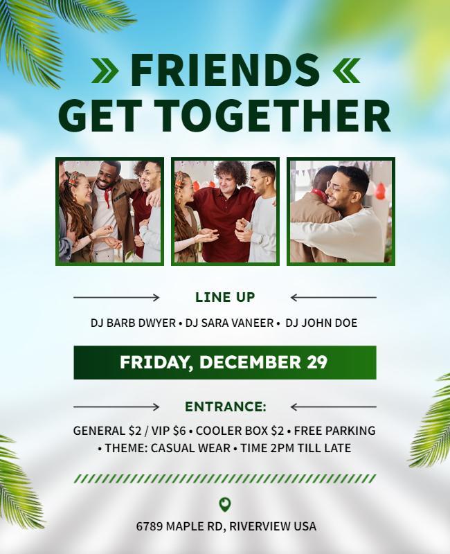 Friends Gathering Event Flyer Template