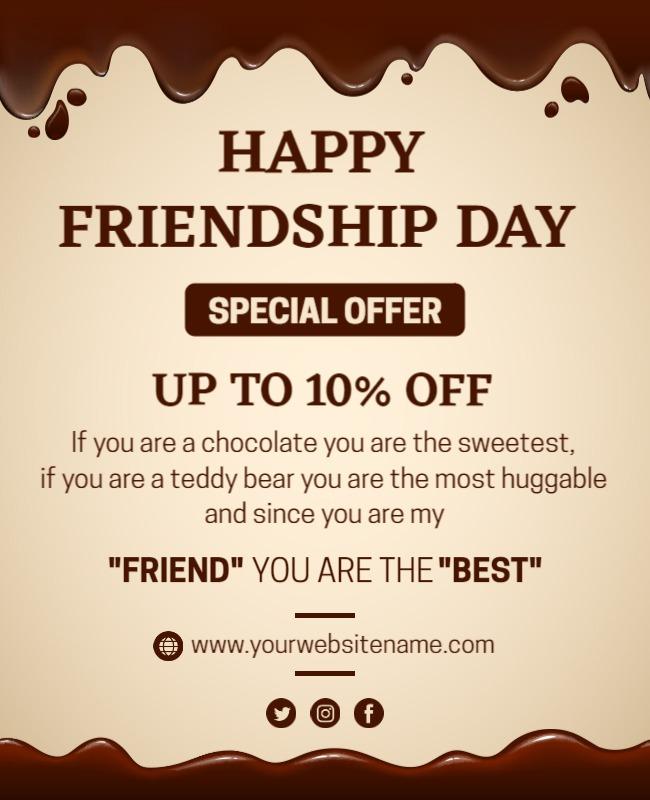 Friendship Day Special Offer Flyer Template