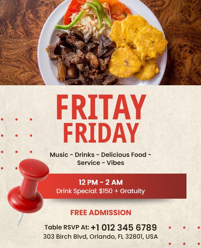 Fritay Friday Event Poster Template