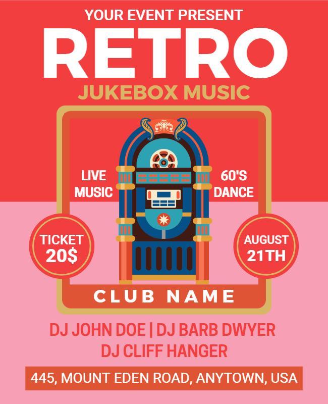 Froly and Retro Music Flyer Template