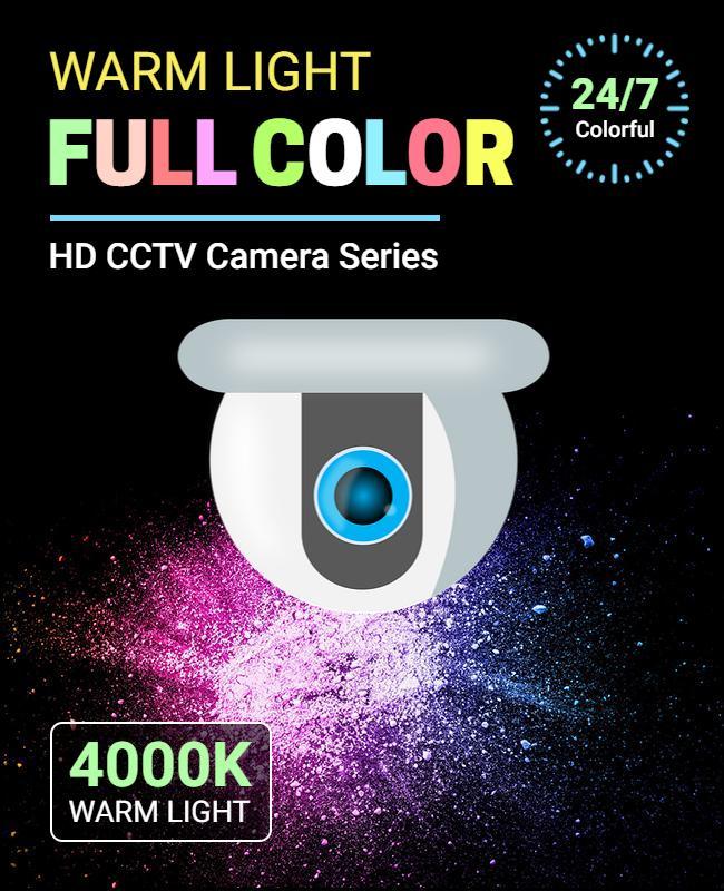 Full Color Hd Cctv Camera Series Flyer Template