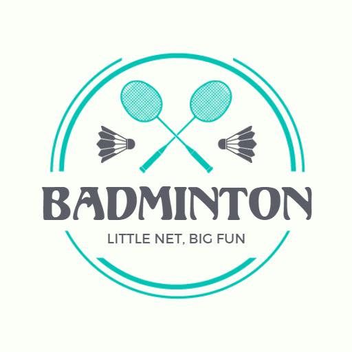 Fun and Engaging Badminton Theme with Rackets and Shuttles Logo Template