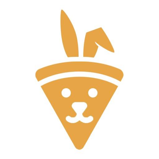 Fun Cartoon Carrot Character Representing Restaurant Logo Template