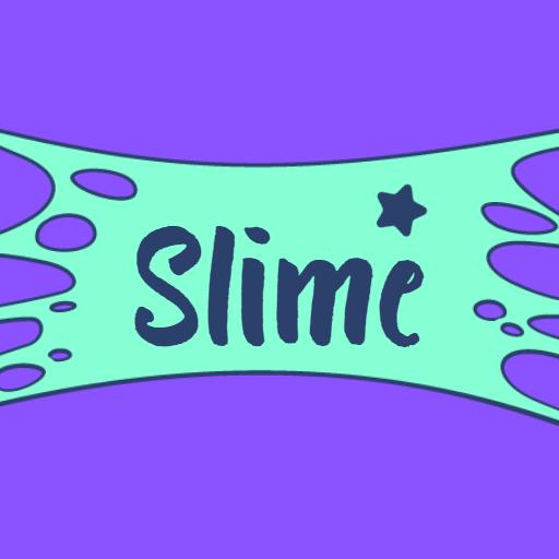 Fun Turquoise and Purple Slime Design Inviting Creativity Logo Template