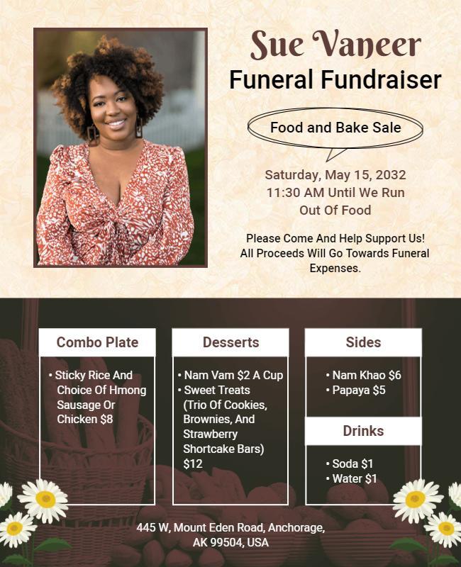 Funeral Fundraiser and Bake Sale Flyer Template-pmkqgy4047c3be