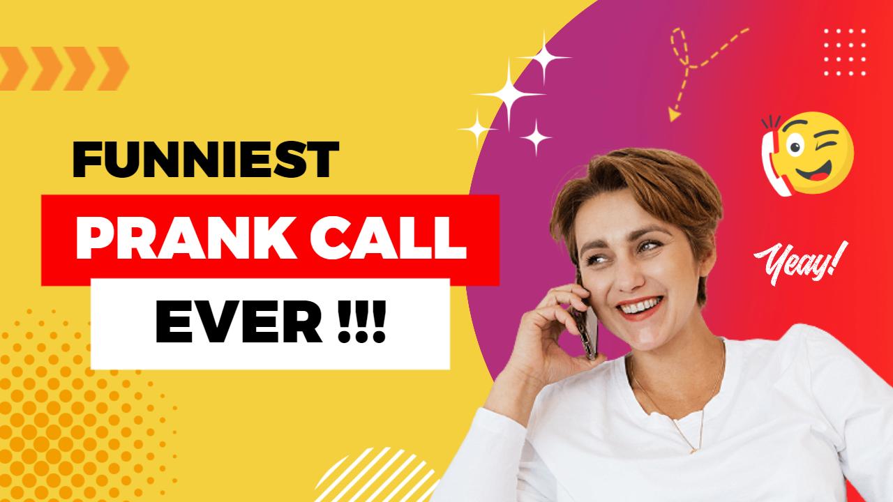 Funny Prank Call Reaction YouTube Thumbnail Template