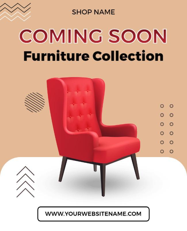 Furniture Collection Coming Soon Flyer Template