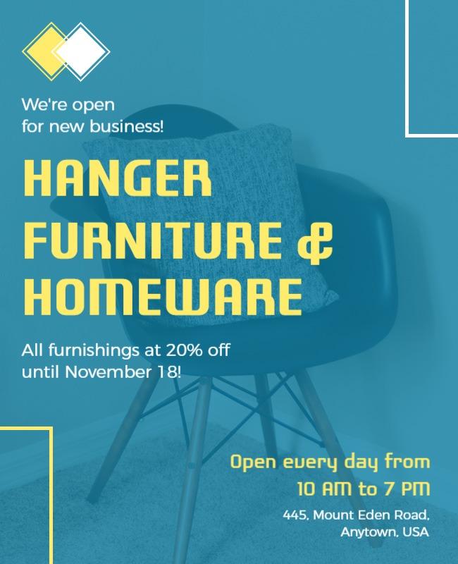 Furniture Store Grand Opening Flyer Template