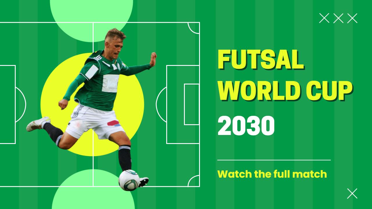 Futsal World Cup Action Highlights Sports YouTube Thumbnail Template