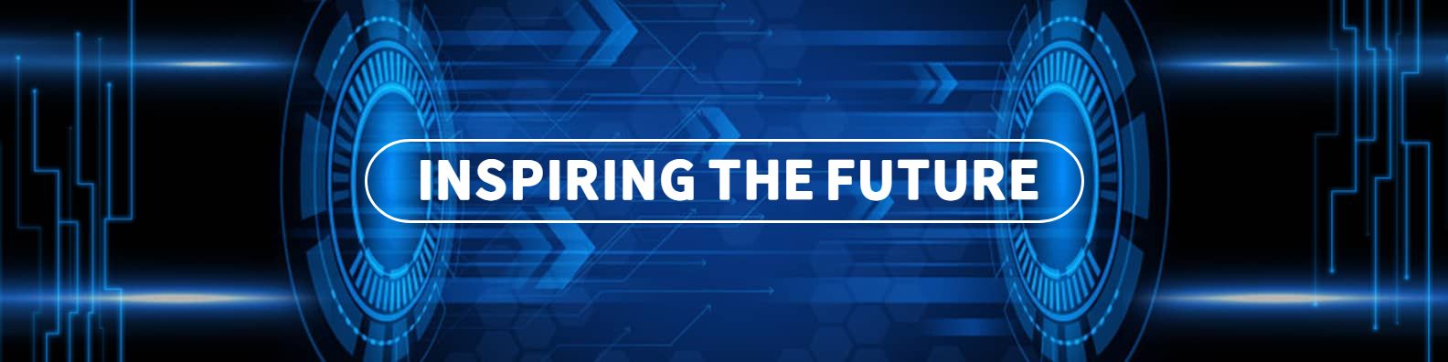 Futuristic Blue Digital Design for Professional Growth LinkedIn Banner Template