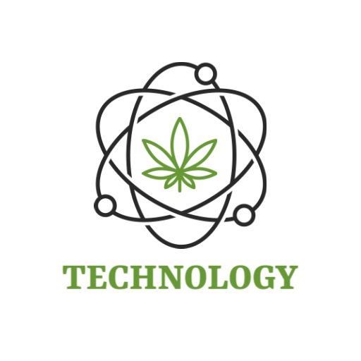 Futuristic Green Atom Design Highlighting Technology Sector Logo Template