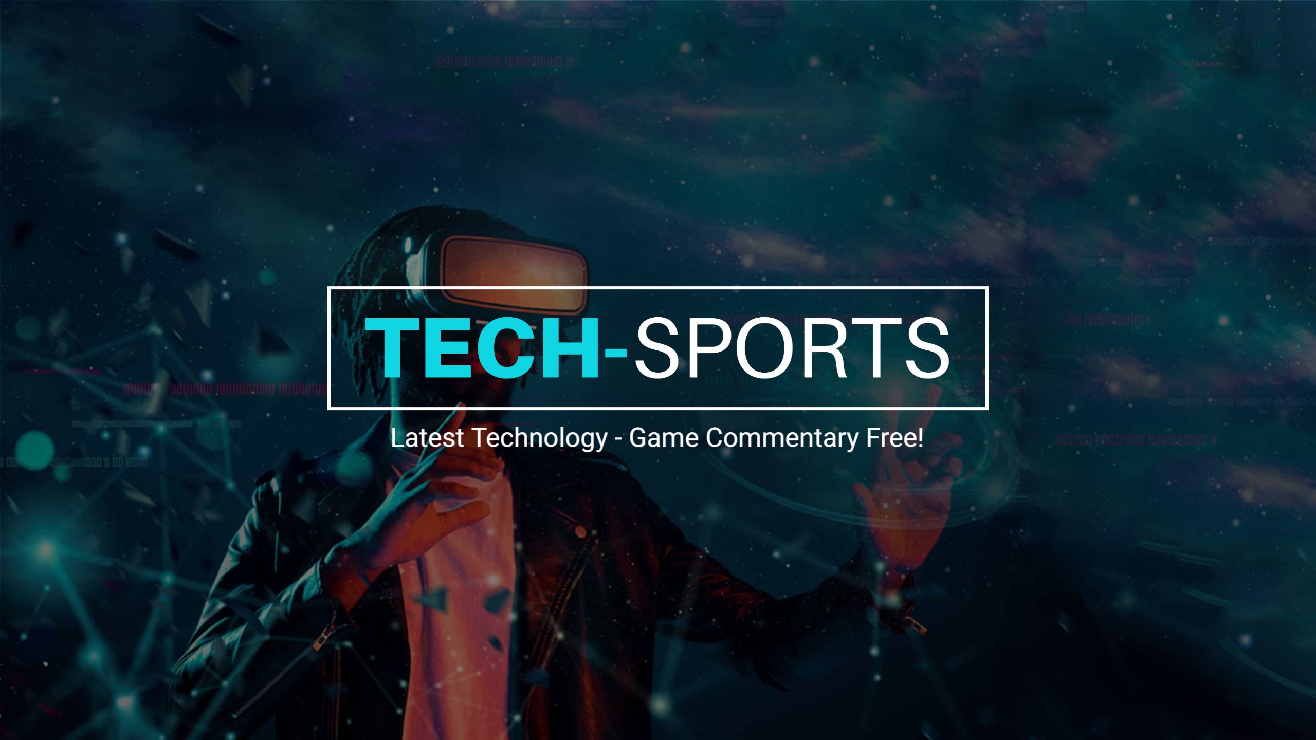 Futuristic Virtual Reality Experience Highlighting Tech Sports YouTube Banner Template
