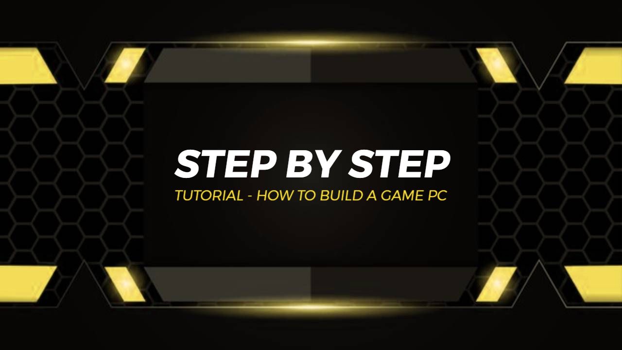 Game PC Build Tutorial Step by Step Gaming YouTube Thumbnail Template