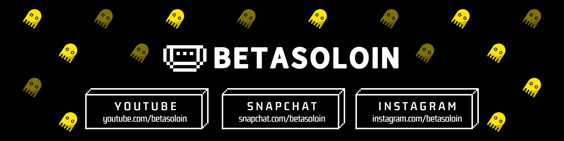 Gaming Icons with Yellow Ghosts on Black Background Twitch Banner Template
