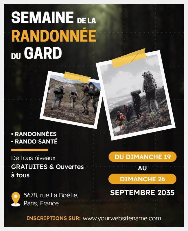 Gard Hiking Week Event Flyer Template