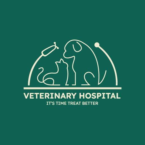 Gentle Green Animal Care Representing Veterinary Services Logo Template