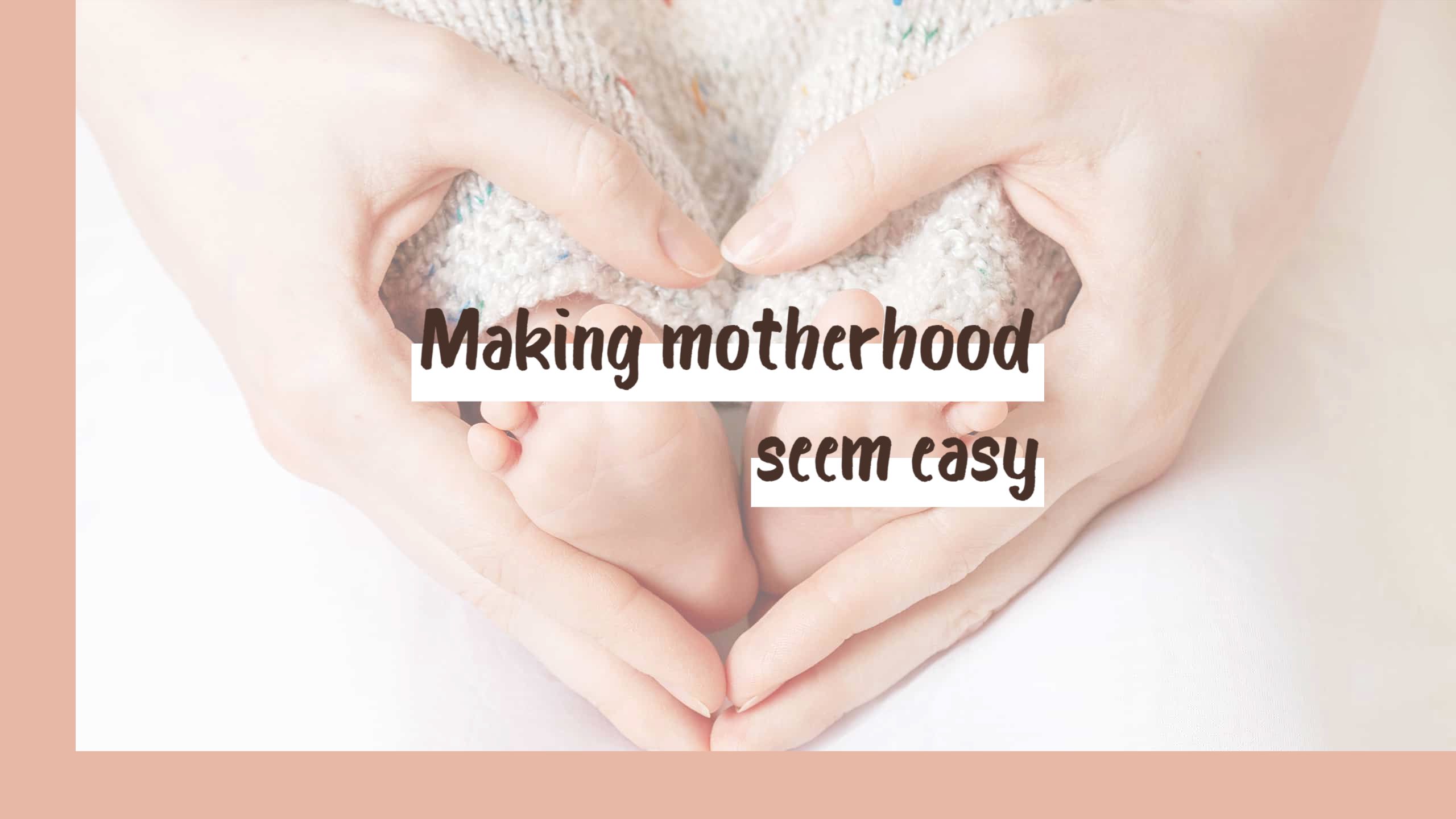 Gentle Pink Background with Parenting Advice YouTube Banner Template