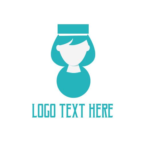 Gentle Turquoise Nurse Design Highlighting Caring Nursing Logo Template