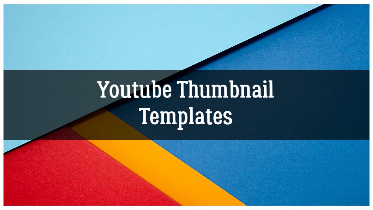 Geometric Color Block Design Abstract YouTube Thumbnail Template