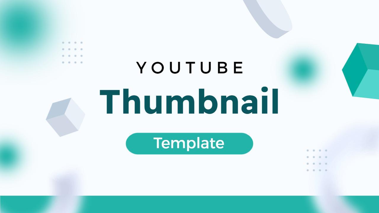 Geometric Shapes Minimalist Design Abstract YouTube Thumbnail Template
