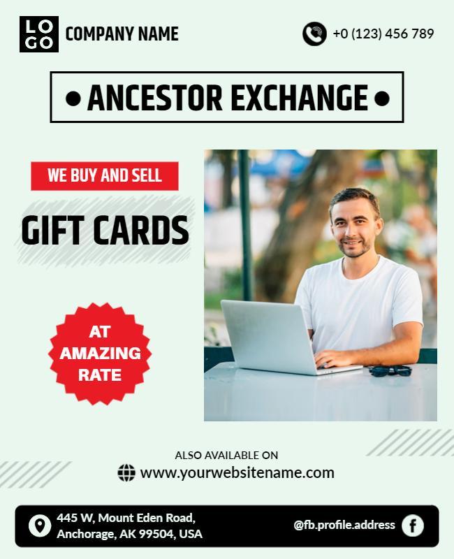 Gift Card Exchange Promotion Flyer Template