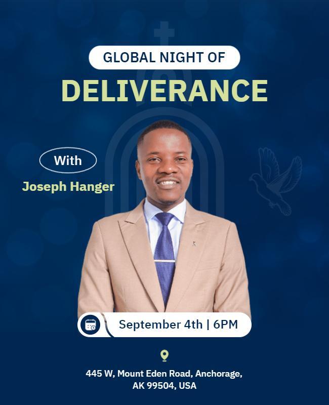 Global Night Of Deliverance Event Flyer Template