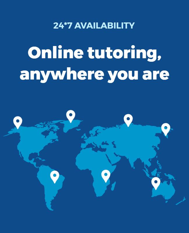 Global Online Tutoring Services Flyer Template