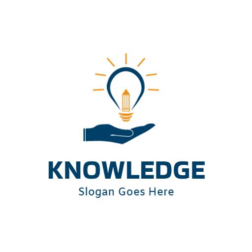 Glowing Light Bulb Symbolizing the Value of Knowledge Logo Template