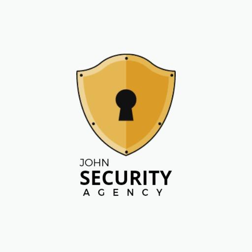 Golden Shield Symbolizing Professional Security Agency Logo Template